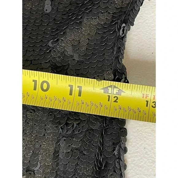 BCBGMAXAZRIA  Betty Black sequin cocktail Dress size XS NWOT - Picture 7 of 10